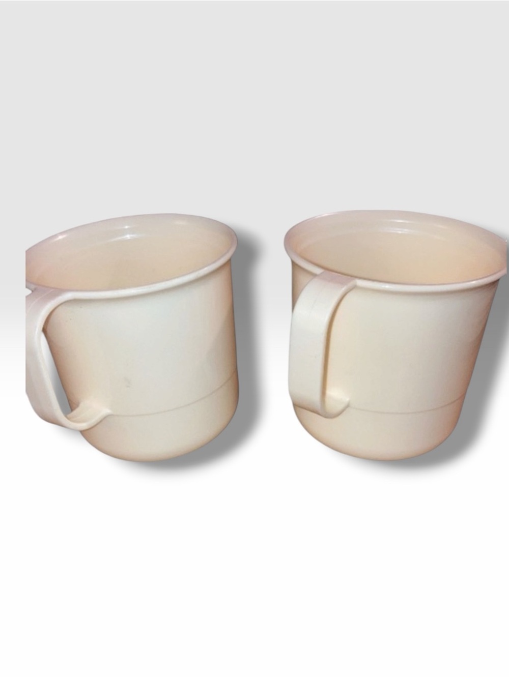 Tupperware Cream Mugs set of 2